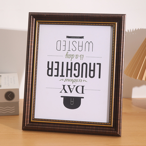 Hot bán phong cách Châu Âu nâu trang trí tường khung ảnh chất lượng cao 4x6 5x7 6x8 <span class=keywords><strong>8x10</strong></span> inch Nhựa A4 Kích thước khung ảnh - Product Image 3