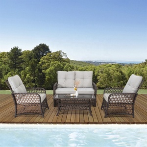 Classique Antique Jardin Extérieur Patio <span class=keywords><strong>Balcon</strong></span> Commerciale D'hôtel Salon Canapé Canapé avec Coussins - Product Image 5