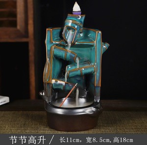 Quemador de <span class=keywords><strong>incienso</strong></span> de cerámica para aromaterapia, quemador de <span class=keywords><strong>incienso</strong></span> para quema de <span class=keywords><strong>cascada</strong></span> de reflujo, soporte de palo joss - Product Image 6