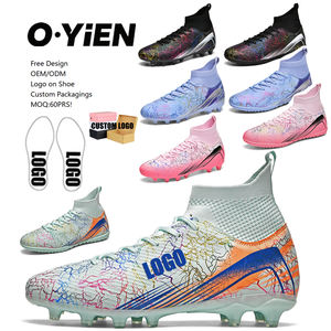 Chaussures <span class=keywords><strong>de</strong></span> football personnalisables <span class=keywords><strong>pour</strong></span> jeunes et juniors – Toutes saisons (printemps, hiver) – Professionnelles <span class=keywords><strong>pour</strong></span> gazon (TF) – Intérieur/Extérieur – Unisexe – Chaussures personnalisées - Product Image 1