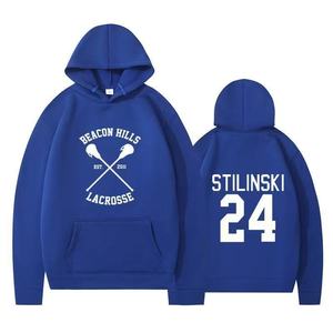 Sudadera deportiva para hombre Sudadera con capucha Bolsillo suelto Cremallera Ropa de hockey sobre hielo Sudadera con capucha de hockey - Product Image 5