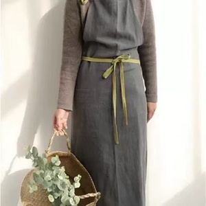 <span class=keywords><strong>Tablier</strong></span> japonais en coton et <span class=keywords><strong>lin</strong></span> le plus vendu, design tendance à nouer pour la cuisine domestique, <span class=keywords><strong>tablier</strong></span> artistique - Product Image 4