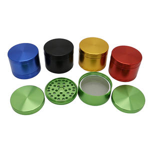 Nouvel Arrivage Moulin à Herbes en Alliage d'Aluminium à Plaque Plate et Tissage Sergé 63mm 4 Couches, Moulin à Tabac Métallique Plusieurs Couleurs Vente en Gros - Product Image 5