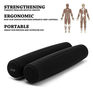 LADYGLOW Custom Wholesale Home Gym Fitness High Quality Small Silicone Dumbbell <strong>Pilates</strong> Hand Weights <strong>Dumbells</strong> - Product Image 3