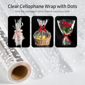 Rollo de Película Retráctil Transparente Impresa con Diseño Personalizado, a Prueba de Humedad, para Envolver Regalos y Cestas de Artesanía - Product Image 4