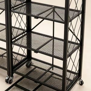 Étagère pliable multifonction à 5 niveaux, robuste, pour l'<span class=keywords><strong>organisation</strong></span> de la cuisine, de la buanderie et du garage - Product Image 2