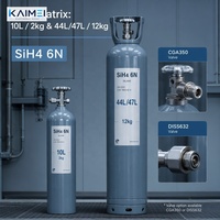 Gas SiH4 en Cilindro de Acero, Pureza 6N, Disponible en Stock, Venta al por Mayor para el Mercado Estadounidense, Fabricante Verificado, Logística Integral
