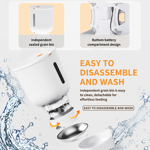 Comedero Automático para Mascotas con Control por Aplicación WiFi, Ecológico, Duradero, Moderno, para Uso en Interiores, Diseño de Doble Tazón para Hogares con 2 Mascotas, Venta al Por Mayor - Product Image 4