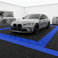 Dalles de garage emboîtables en plastique PP haute résistance, durables, écologiques, imperméables et antidérapantes pour atelier intérieur/extérieur et sol de voiture