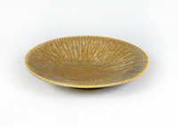 Vaisselle d'hôtel en céramique, décor moucheté, rétro, bol japonais pour ramen, lo mein, nouilles, vert mousse profond, porcelaine