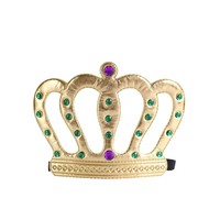 Corona de Tela Brillante para Decoración de Pasteles de Cumpleaños, Accesorios para Disfraces de Príncipe, Sombrero Infantil para Cumpleaños, Sombrero Semielaborado