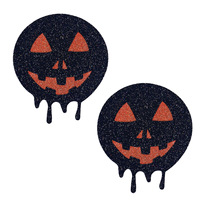 Nouveauté en gros : Autocollants adhésifs invisibles et sans couture pour mamelons, motif citrouille d'Halloween, sexy et effrayants pour fêtes et vacances