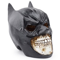 Adornos para Acuario, Máscara de Calavera Humana para Halloween, Resina Negra Ecológica Hecha en Zhejiang, China, Decoración de Halloween, Modelo D1-174