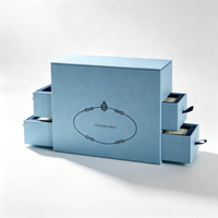 Caja de Presentación Personalizada Premium con Múltiples Cajones, Papel Rígido Ecológico para Regalos y Cestas VIP de Marca