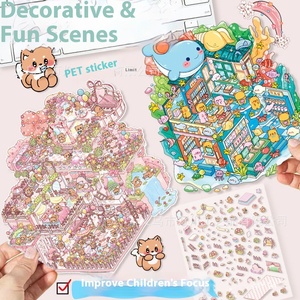 Nuovo Adesivo Murale Fai-<span class=keywords><strong>da</strong></span>-Te Ecologico, Decorazione Festiva Coreana 3D, Materiale PVC Educativo Senza Bisogno di Taglio - Product Image 2