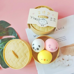 <b>Squishy</b> Toys for Kids Anti-Stress Steamed Dumpling Toy Set Soft Glutinous Rice Dough for Small Steamed Buns Novelty Gag Toy - Product Image 5