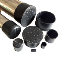 Protections de pieds de table et de chaise en silicone noir durable anti-rayures pour sols en bois dur, embouts de pieds de meubles hautement transparents