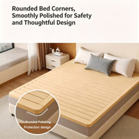 Sommier à lattes pliable en pin massif, support de matelas, planche de remplacement pour lits superposés, tailles Twin, Full, Queen, King