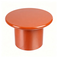 Table basse ronde orange
