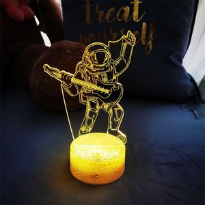 3D Cute Style Night Light with Remote Control Astronaut Serial Illusion Light Multi-color <b>Bedside</b> Decoration Gift for Children - Product Image 3