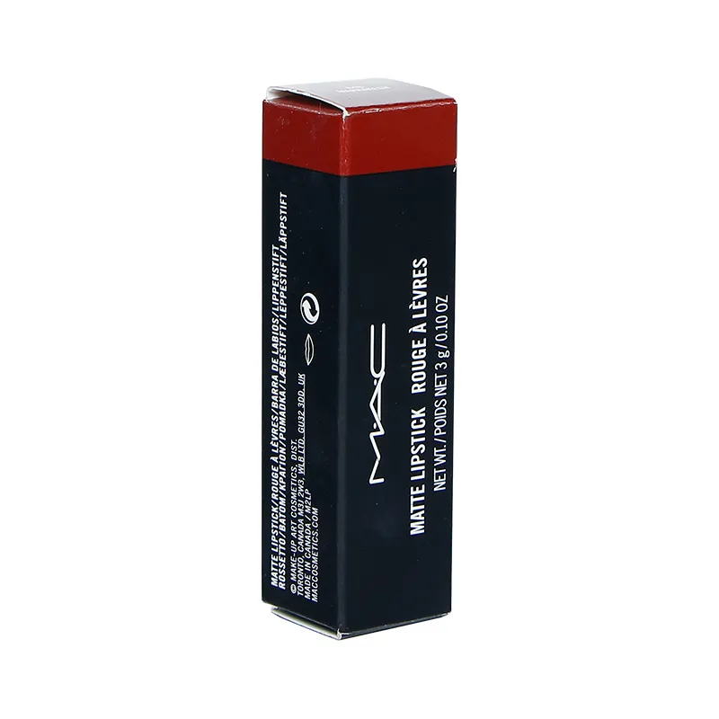 Benutzer definierte Größe Gedruckte Box Großhandel Luxus MAC Lippenstift Verpackungs boxen Karton Kosmetik papier Paket Geschenk Lip gloss Boxen
