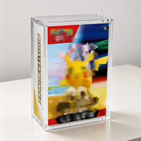 Boîte de protection en acrylique pour booster Pokémon 30e anniversaire avec couvercle magnétique transparent, protection UV pour cartes TCG