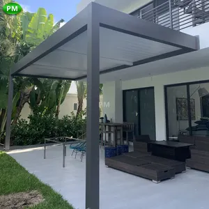 2-20% desconto exterior arcos de metal toldo sunshade alumínio gazebo teto elétrico pergola