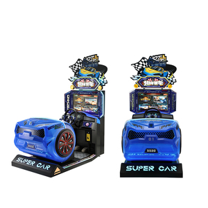 Nueva máquina de juego competitiva que funciona con monedas para niños, pantalla de 26 pulgadas, máquina de juego Arcade de coches de carreras de conducción <span class=keywords><strong>3D</strong></span> - Product Image 3
