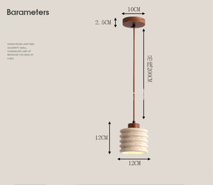 Lampe à <span class=keywords><strong>suspension</strong></span> style wabi-sabi, décoration murale pour salon, <span class=keywords><strong>suspension</strong></span> de bar rustique rétro - Product Image 6