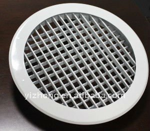 Grille d'air ronde en aluminium à double déviation pour les bâtiments <span class=keywords><strong>de</strong></span> bureaux et commerciaux, systèmes <span class=keywords><strong>de</strong></span> CVC (direction du flux d'air réglable) - Product Image 4