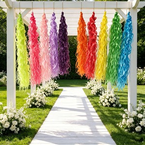 Guirnaldas Colgantes Rizadas de Colores al por Mayor, Decoraciones en Espiral de Arcoíris para Conjuntos de Decoración de Fiestas de Cumpleaños - Product Image 2