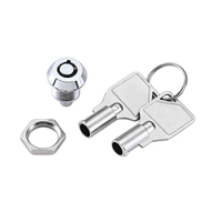 Serrure à poussoir tubulaire MK502-11 12 mm pour armoire, petite serrure à came, loquet conforme ADA pour kiosques publics