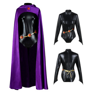 Novedad para Comercio Exterior: Disfraz <span class=keywords><strong>de</strong></span> Cosplay <span class=keywords><strong>de</strong></span> Raven <span class=keywords><strong>de</strong></span> <span class=keywords><strong>los</strong></span> Jóvenes <span class=keywords><strong>Titanes</strong></span>, Superhéroe <span class=keywords><strong>de</strong></span> DC <span class=keywords><strong>Comics</strong></span>, Set Completo en Stock - Product Image 2