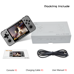 Console de jeux vidéo rétro RG350, 3.5 pouces, avec écran de 2500 jeux, PS1, 64 bits, nouveauté - Product Image 4