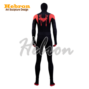 Costume de cosplay Spider-Man personnalisé <span class=keywords><strong>Miles</strong></span> <span class=keywords><strong>Morales</strong></span> pour Halloween, film TV, adulte, pour spectacle événementiel - Product Image 6