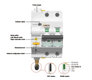 Kinee thông minh Wifi MCB ngắt mạch chuyển đổi 63A, với wifi Doodle chức năng - Product Image 3