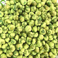 Collations alimentaires, collations aux céréales prêtes à manger, enrobées de wasabi vert