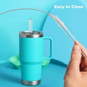 <b>Reusable</b> <b>Straws</b> for YETI 9 Inch Tumbler <b>Straws</b> Replacement for YETI <b>Straw</b> Cup with Cleaning Brushes BPA-Free - Product Image 4