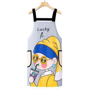 2023 nuevo babero comercial para el hogar de cocina delantal de PVC impermeable y a prueba de aceite para cocinar y catering Lista de arroz rojo trabajo Clo - Product Image 5