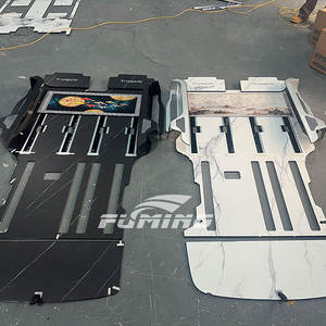 Trumpchi <span class=keywords><strong>Master</strong></span> M8E9 iç döşeme için GAC MOTOR katı ahşap pedallar dayanıklı alüminyum paspas ile yükseltme - Product Image 5