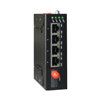 Commutateur réseau industriel à fibres optiques avec prise en charge de 4 ports Gigabit 10/100/1000M RJ45
