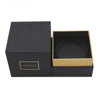 Impression personnalisée logo carton carré fleur cosmétique bougie papier boîte d'emballage cadeau en gros