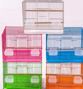 Gabbie per Uccelli in Metallo all'Ingrosso, Voliera per Cocorite, Gabbia Durevole in Filo di Ferro per Pappagalli e Canarini, Recinzione Quadrata Pieghevole - Product Image 1