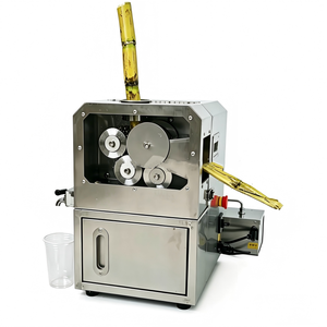 Extracteur de jus breveté en acier inoxydable 4 axes 350W, presse-canne à sucre commerciale à 4 rouleaux pour bar à jus - Product Image 4