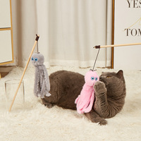 JOYING Jouet à chat en peluche poulpe de taille moyenne, durable et de haute qualité, pour usage quotidien en intérieur