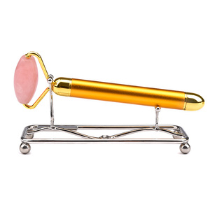 Réduire les ridules rose quartz visage massage 2 en 1 électrique vibrant barre <span class=keywords><strong>de</strong></span> beauté <span class=keywords><strong>rouleau</strong></span> <span class=keywords><strong>de</strong></span> <span class=keywords><strong>jade</strong></span> - Product Image 4