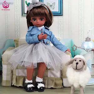 Atacado frete grátis bonecas-Ucanaan boneca para meninas, roupa completa e colecionável, presentes de 18 bolas articuladas, boneca bjd preta 1/6, 30cm
