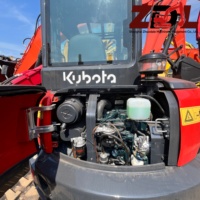 Mini-excavatrice hydraulique Kubota 057-4 d'occasion fiable, livraison rapide, haute qualité, excavatrice à oscillation de queue zéro, moins chère