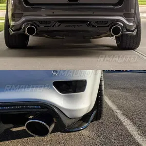 2 pièces pour Jeep Grand Cherokee SRT Extension SRT8 WK2 2011-2022, extensions latérales de pare-chocs arrière, style fibre de carbone - Product Image 5