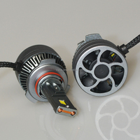 Ampoule LED de phare de voiture C2 à double tube de cuivre 3570, 6000K 140W 9-60V, pièce de rechange pour éclairage automobile, éclairage de performance automobile, éclairages de tuning
